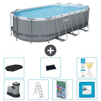 Bestway Piscina Bestway Power Steel Oval - 549x274x122 Cm - 8-piezas S621