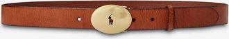Polo Ralph Lauren G&uuml;rtel aus genarbtem Leder Polo ID - 30 mm