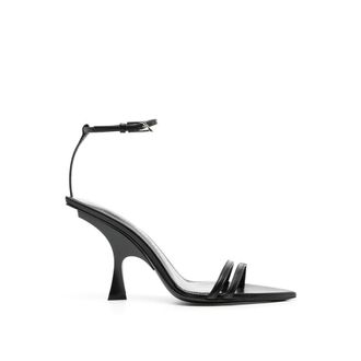 The Attico Silk Stiletto Heel Womens Sandals