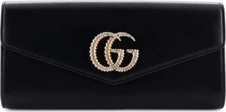 Gucci GG Broadway Envelope Leather clutch bag - Zwart
