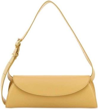 Jil Sander Yellow Leather Small Cannolo Shoulder Bag Slimer Borse A Mano