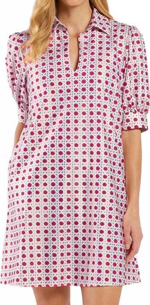 Jude Connally Emerson Mini Dress In Raspberry Gold