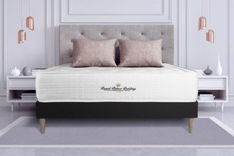 Royal Palace Bedding Somier negro + colch&oacute;n con espuma viscoel&aacute;stica 120 x 190