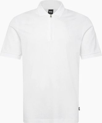 HUGO BOSS Mens BOSS Black H Paras 70 Polo Shirt S1-26 100 White - Size: 44