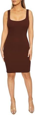 Naked Wardrobe The NW Tank Minidress in Chocolate at Nordstrom Rack, Size X-Small