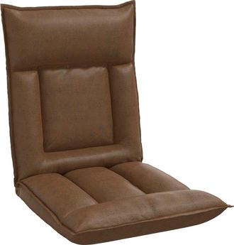 vidaXL Sill&oacute;n Ajustable Marr&oacute;n Tela Vidaxl