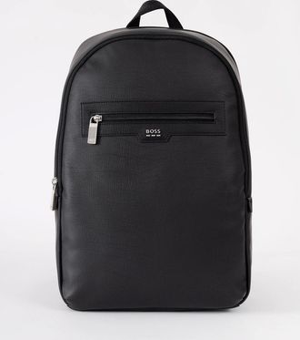 HUGO BOSS Mens BOSS Orange Lewy Mens Faux Leather Backpack - Black 001 - Size: ONE size