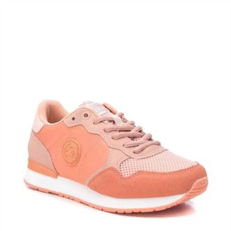Xti Womens Lace-Up Sneakers In Light/pastel Orange