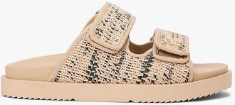 Tommy Hilfiger Womens Raffia Sandal - Beige - US 6.5 / EU 37