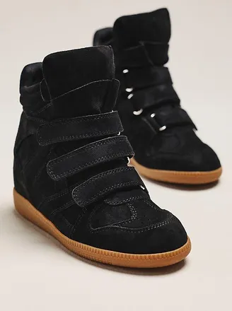 Silent D Sara High-Top Wedge Sneakers