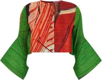 Issey Miyake Multicolor City Collage cardigan