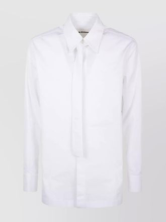 Jil Sander cotton shirt with tie