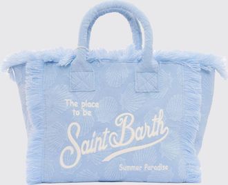 MC2 Saint Barth Borsa Colette in spugna di cotone con logo ricamato