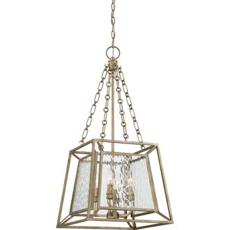 Loops 4 Bulb Ceiling Pendant Light Fitting Vintage Gold LED E14 60W Bulb