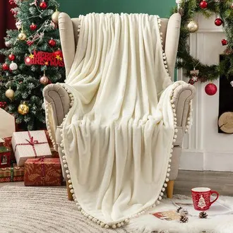 OEM Manta Polar De Terciopelo De Franela, 1 Pieza, Suave, C&aacute;lida, Peluda, 150x200cm, Beige