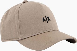 A|X Armani Exchange Mens ARMANI EXCHANGE BASEBALL CAP DRIFTWOOD - Tan - Size: 1 size