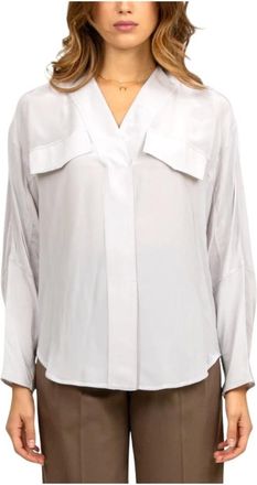 Tela Donna, Camicette, Grigio, M, new