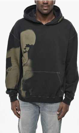 Diesel Brushed Cotton Hoodie S-BOXT-HOOD-N4 with Ombre Print size Xxl