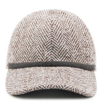Brunello Cucinelli Hats Marrone/Grigio-Donna