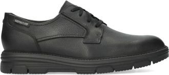 Mephisto Comfort Leren Veterschoenen - Heren - Veterschoenen - Zwart - 47 EU - Leer - Schoenen