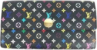 Louis Vuitton Pre-owned Long wallet (bi-fold) - Dames - Vintage Accessoires - Zwart - ONE Size - Leer - Vintage