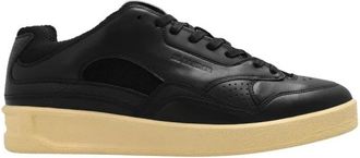 Jil Sander Sneakers met Logo - Heren - Sneakers - Zwart - 39 EU - Leer - Schoenen