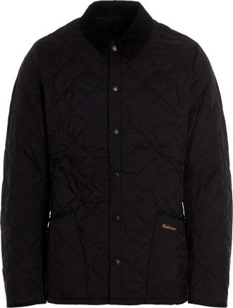 Barbour Black Logo Embroidery Jacket