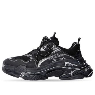 Balenciaga Triple S Black White 536737W3SRB1090