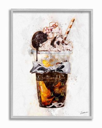 Stupell Industries Fashion Brand Dessert Cup Watercolor Wall Art