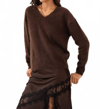 Choklate Paris Andrea Brushed Sweater In Chocolate