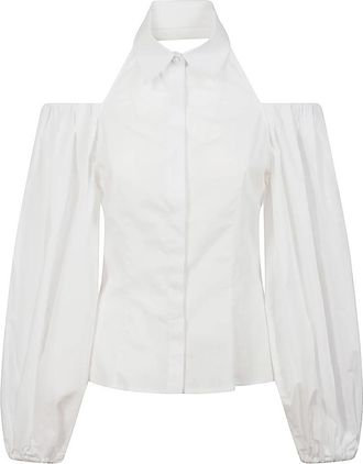 MVP Wardrobe Optisch Wit Modern Fit Overhemd - Dames - Overhemden - Wit - 2XS - Katoen - Overhemden