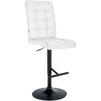 Clp Taburete De Bar Peking En Piel Sint&eacute;tica Blanco Negro