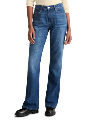 Marc O'Polo 5-Pocket-Jeans MARC OPOLO Kiruna, Damen, Gr. 27, L&auml;nge 30, dunkelblau, Denim/Jeans, Obermaterial: 92% Baumwolle, 6% Elastomultiester, 2% Elasthan, lan