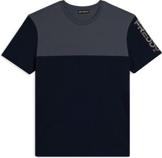 Freddy T-shirt colour block con stampa sulla spalla