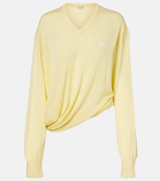 Loewe Double L asymmetric wool sweater