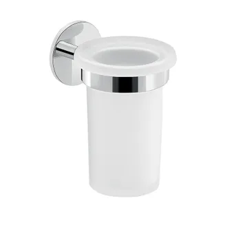 Gedy Gedy - Portaspazzolini Da Muro In Ottone E Alluminio 3610 Serie Gea Cromato