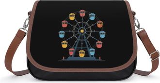 Generic Ferris Wheel Colorful Fashion Womens Crossbody Bags Novelty Handbag Shoulder Bag Purse