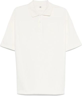 C.P. Company Geborduurd Logo Ivoor T-shirt - Heren - Polos - Beige - S - Tops