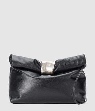Staud Sac Cuff Clutch Noir