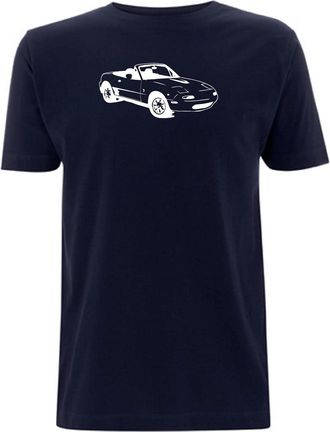 Generic MX5 Graphic t Shirt JDM Miata Sports car mk1 1990s Vintage 90s Collectible Gift for Dad Brother Uncle Mens (Medium, Navy)