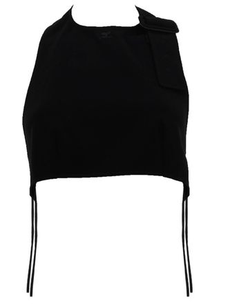 Courr&egrave;ges Courreges Logo Polyester-Blend Cropped Top