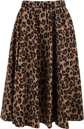 Aspesi N507 L10860226 Rok - Dames - Midirokken - Bruin - M - Polyester - Rokken