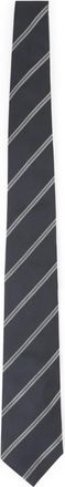 Brunello Cucinelli Navy Diagonal Stripes Stripes Tie