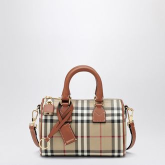 Burberry Mini-Bowlingtasche mit Karomuster