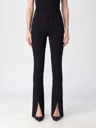 Alessandro Vigilante Slim Fit Viscose Skinny Trousers with Front Slit