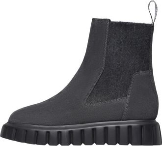 Voile Blanche Grenelle Chelsea - Dames - Chelseaboots - Grijs - 38 EU - Leer - Schoenen