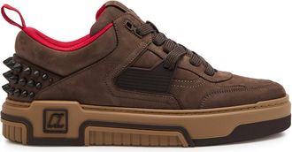 Christian Louboutin Astroloubi 2 Spiked Suede Sneakers - Brown - 44 (IT44 / UK10)