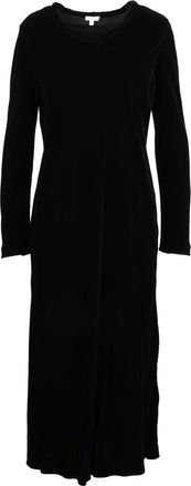 Aspesi Black Viscose-Blend Velvet Tunic Dress
