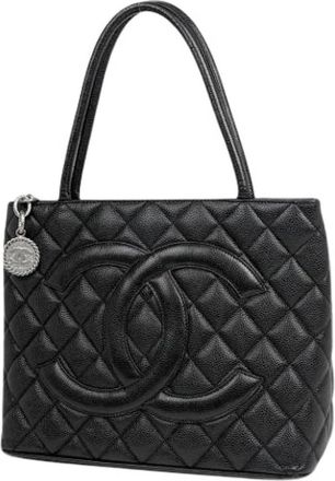 Chanel Pre-owned Vintage Tote Bag - Dames - Vintage Shopper - Zwart - ONE Size - Vintage