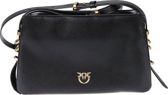Pinko One Two Three Mini Tas - Dames - Schoudertassen - Zwart - ONE Size - Katoen - Tassen